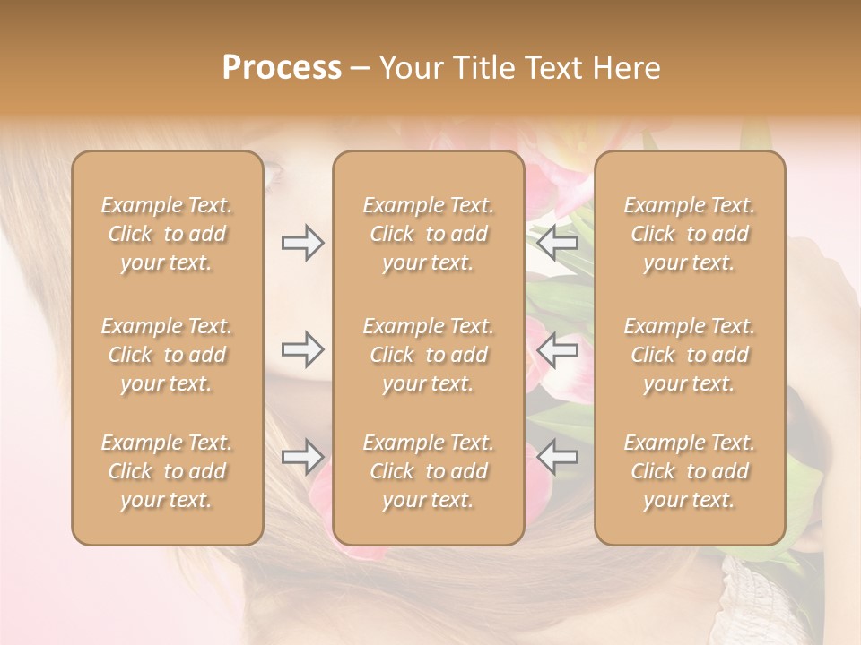 Young Cheerful Hair PowerPoint Template