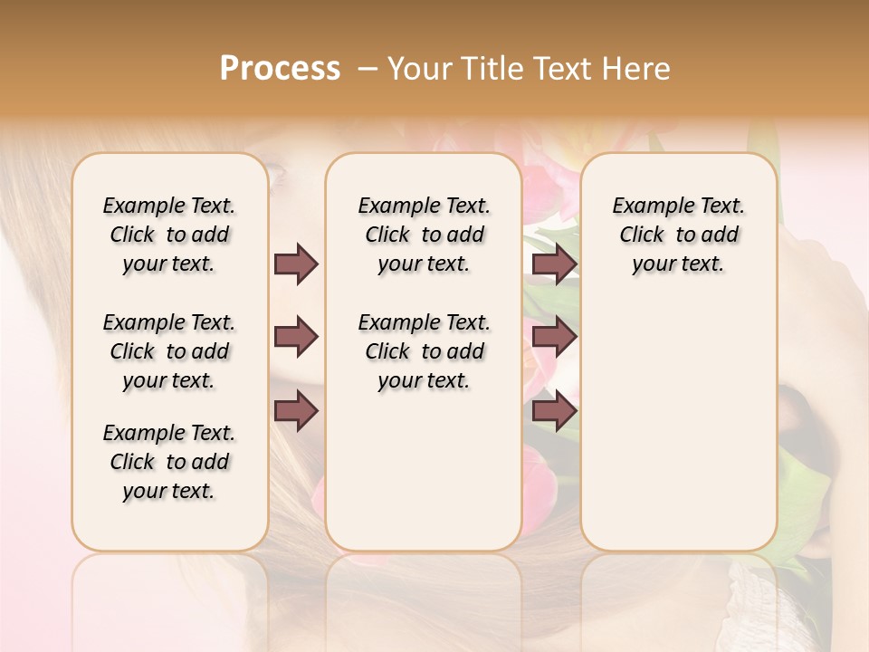 Young Cheerful Hair PowerPoint Template