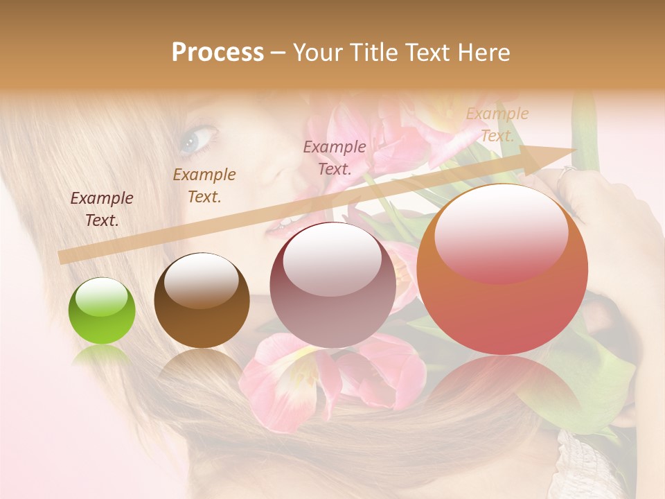 Young Cheerful Hair PowerPoint Template