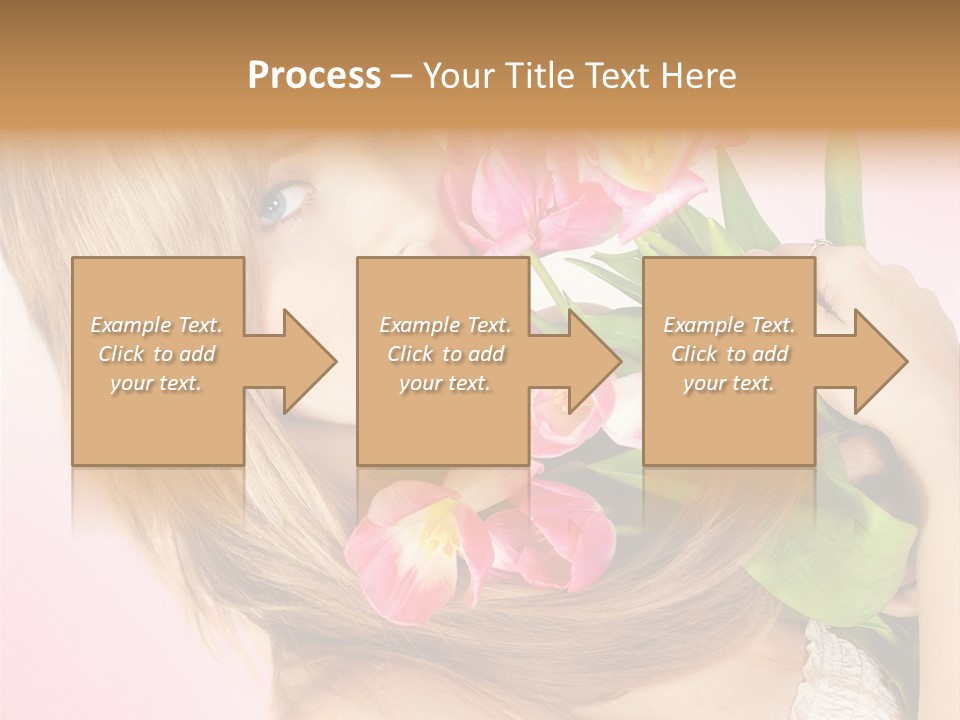 Young Cheerful Hair PowerPoint Template