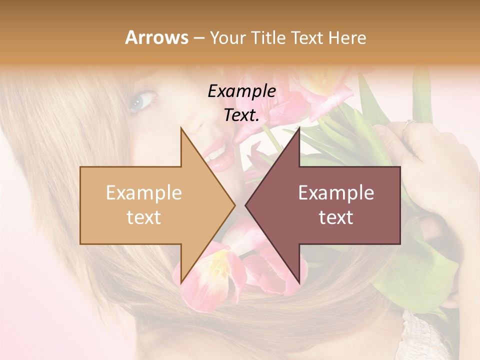 Young Cheerful Hair PowerPoint Template