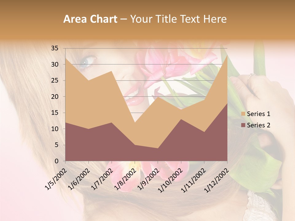 Young Cheerful Hair PowerPoint Template