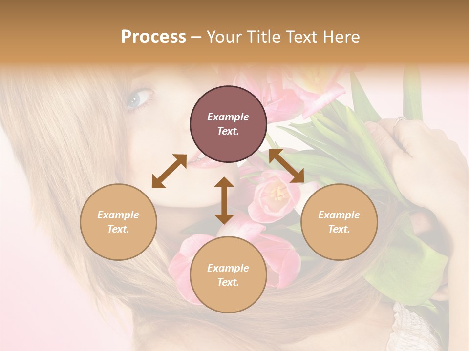 Young Cheerful Hair PowerPoint Template