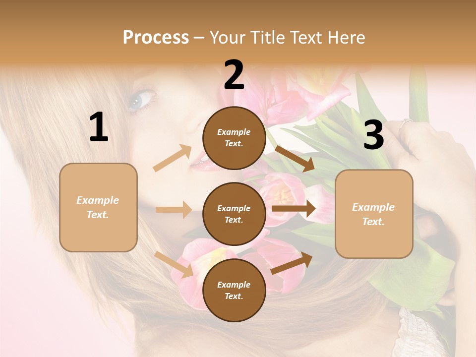 Young Cheerful Hair PowerPoint Template