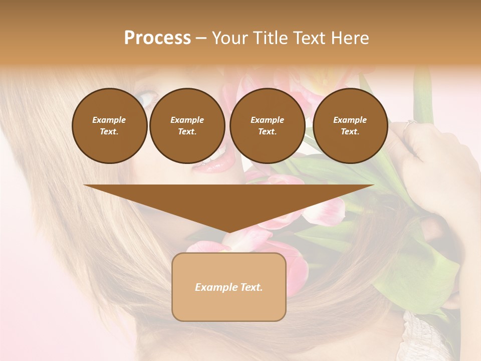 Young Cheerful Hair PowerPoint Template