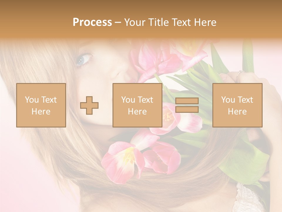 Young Cheerful Hair PowerPoint Template