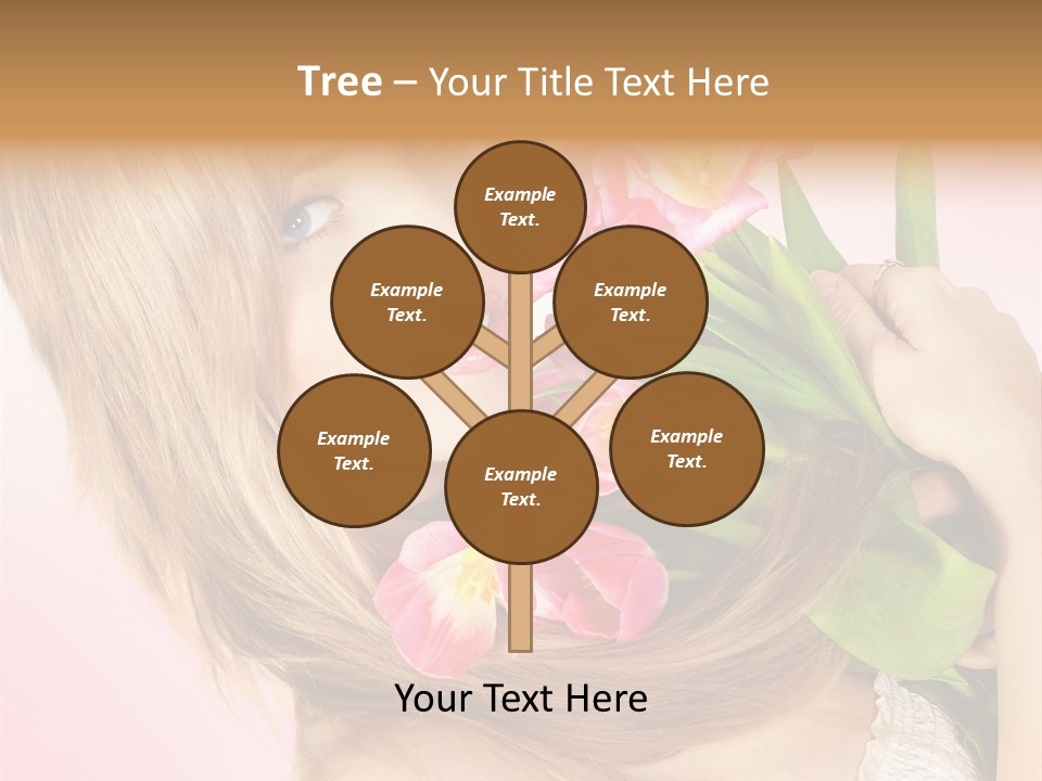 Young Cheerful Hair PowerPoint Template