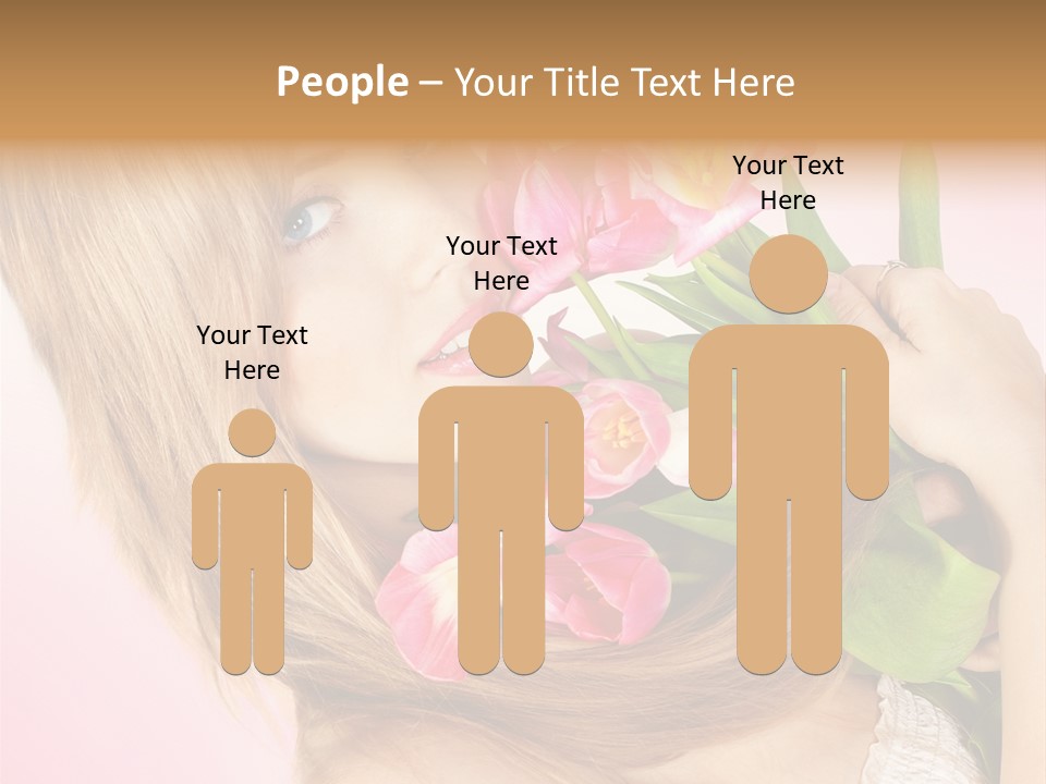 Young Cheerful Hair PowerPoint Template