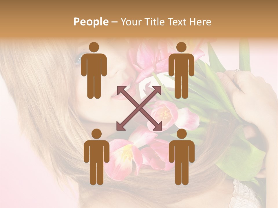 Young Cheerful Hair PowerPoint Template