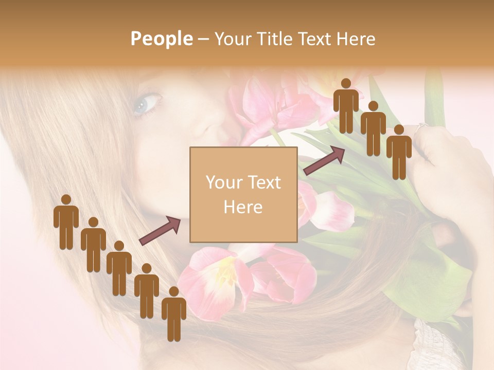 Young Cheerful Hair PowerPoint Template