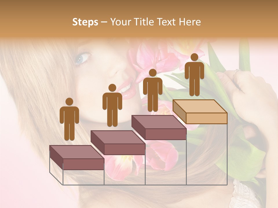 Young Cheerful Hair PowerPoint Template