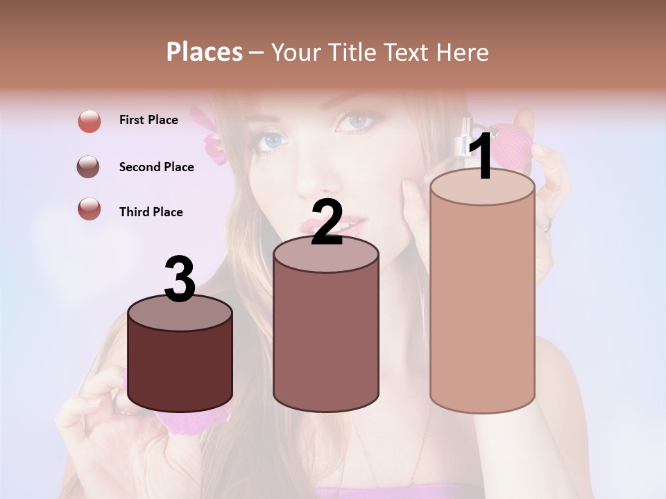 Person Beauty Youth PowerPoint Template