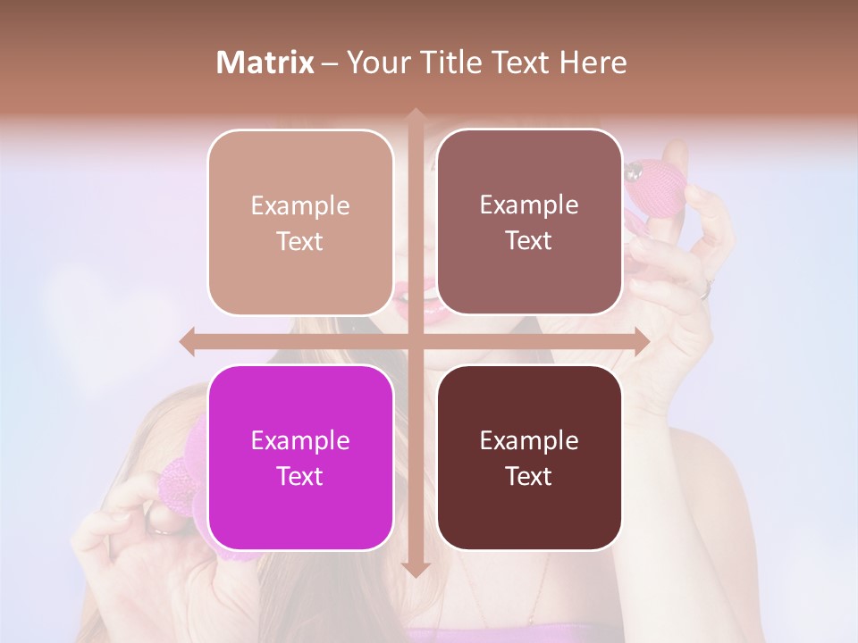 Person Beauty Youth PowerPoint Template