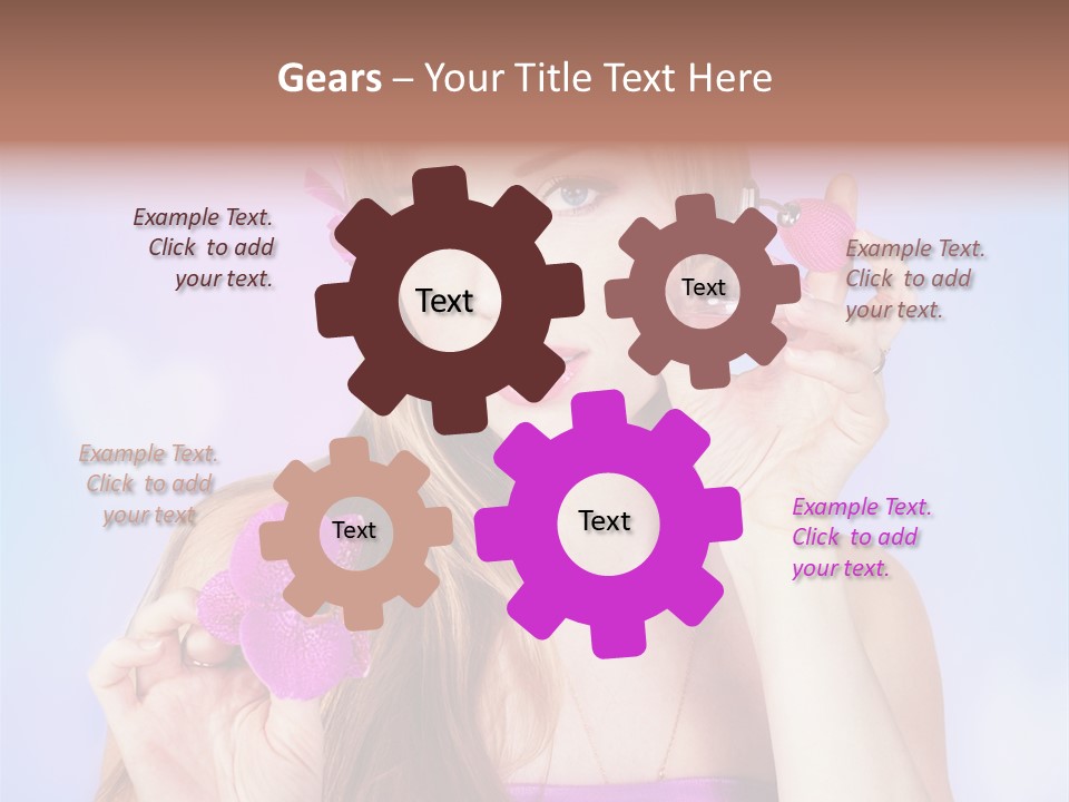 Person Beauty Youth PowerPoint Template