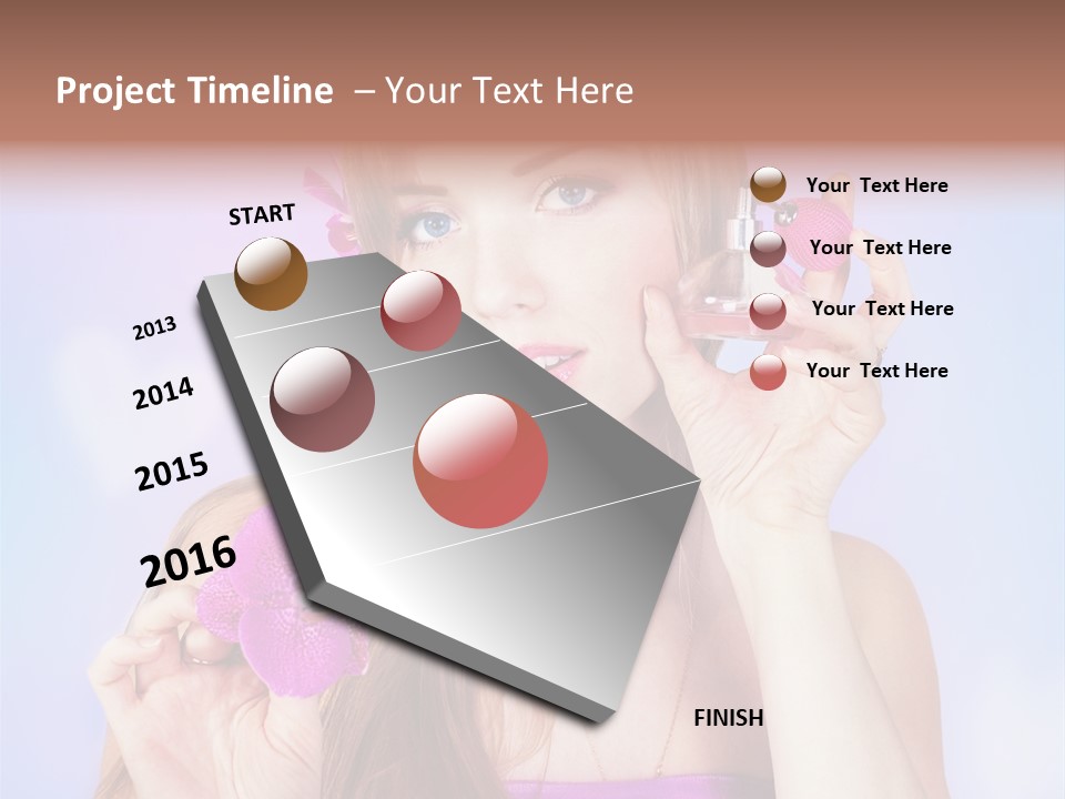 Person Beauty Youth PowerPoint Template