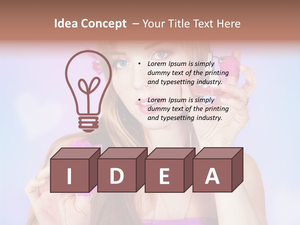 Person Beauty Youth PowerPoint Template