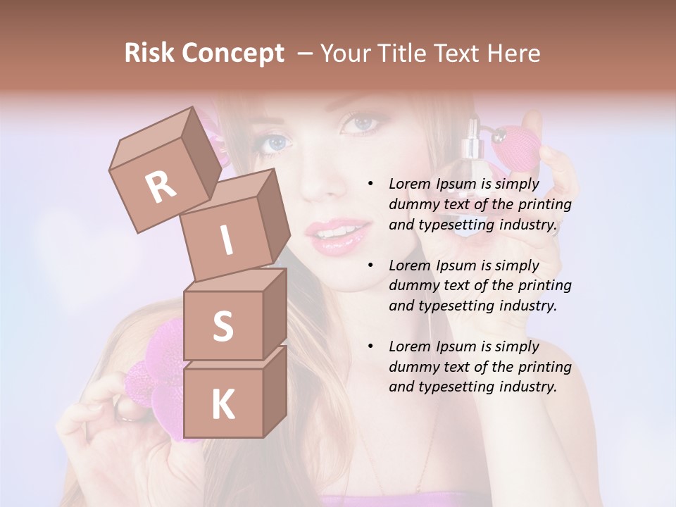 Person Beauty Youth PowerPoint Template