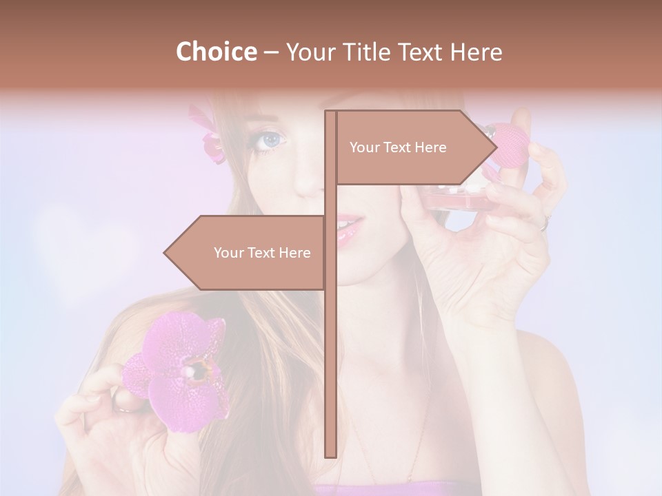 Person Beauty Youth PowerPoint Template