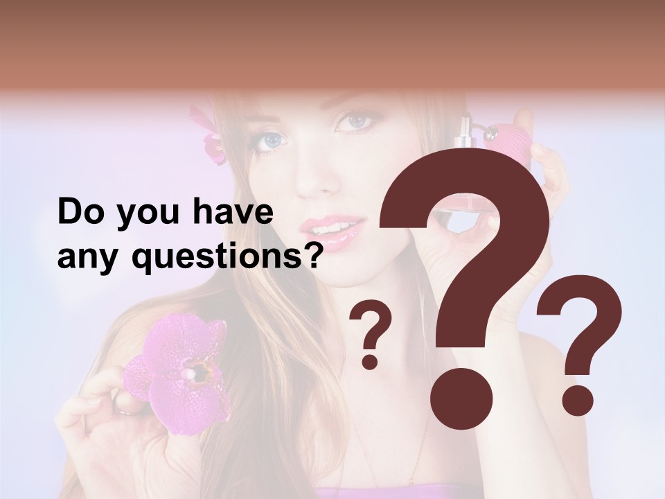 Person Beauty Youth PowerPoint Template