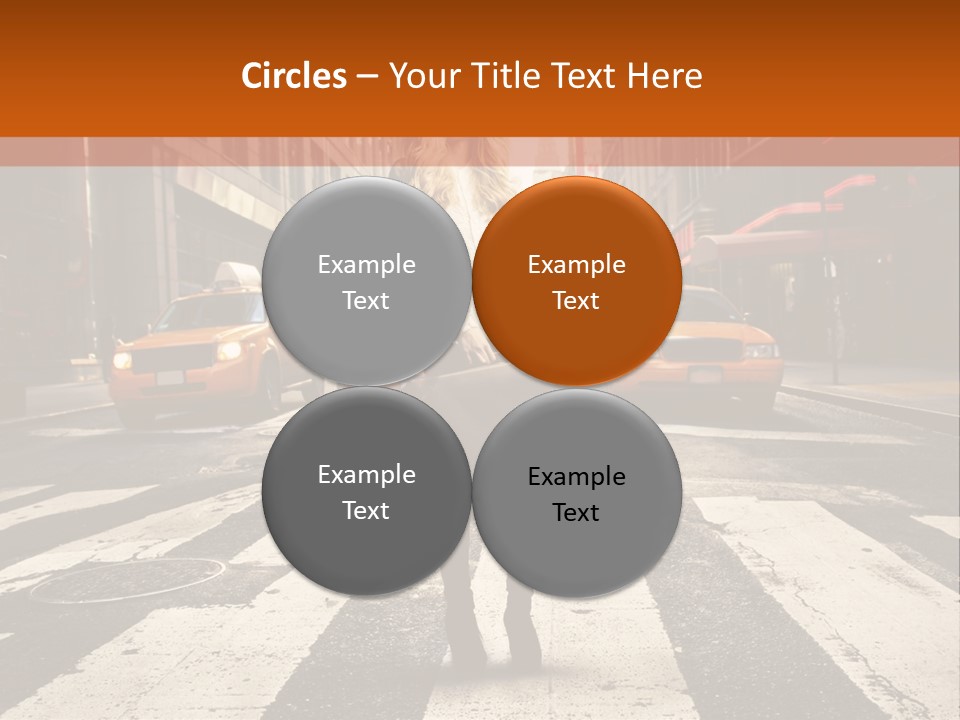 Business Way Crosswalks PowerPoint Template