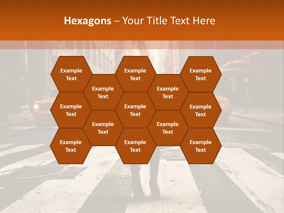 Business Way Crosswalks PowerPoint Template