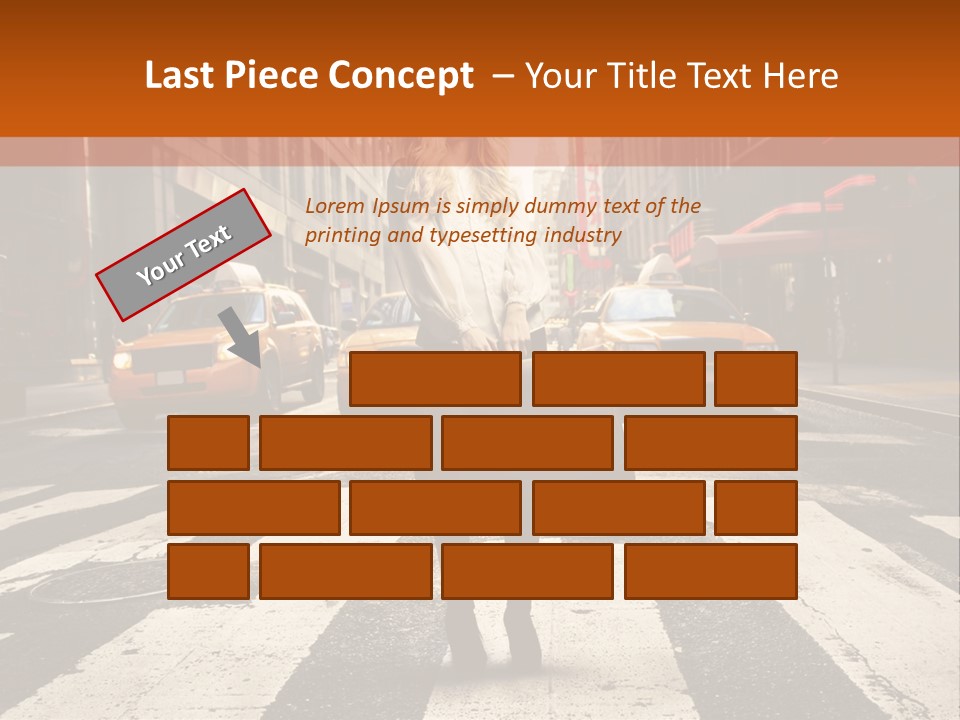 Business Way Crosswalks PowerPoint Template