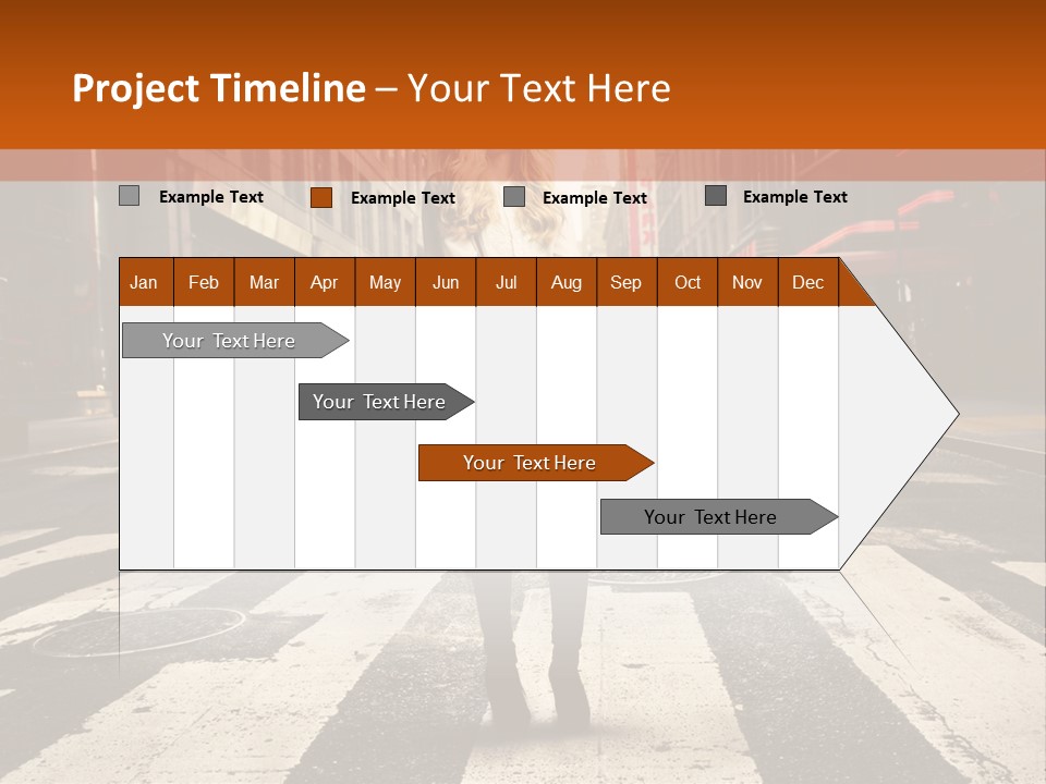 Business Way Crosswalks PowerPoint Template