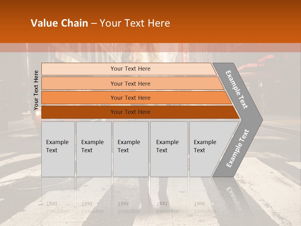 Business Way Crosswalks PowerPoint Template