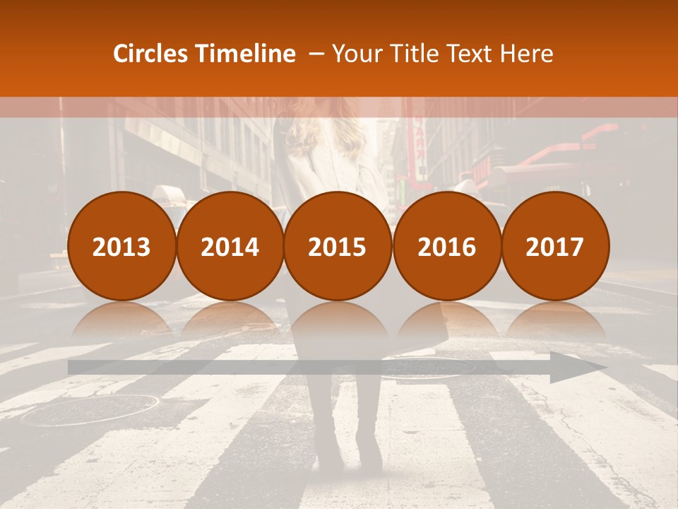 Business Way Crosswalks PowerPoint Template