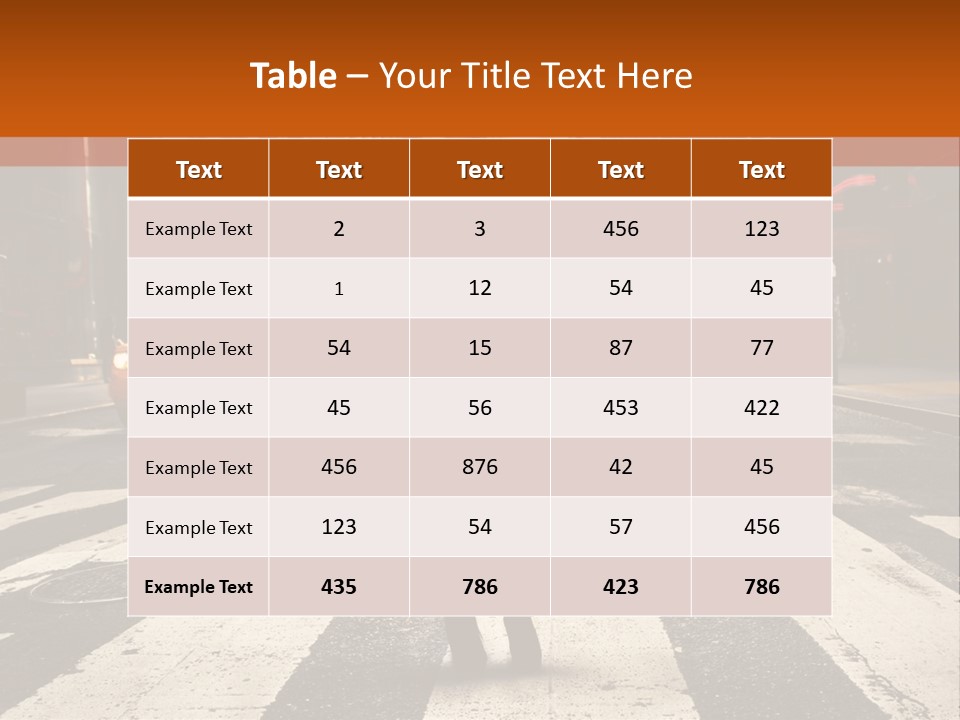 Business Way Crosswalks PowerPoint Template