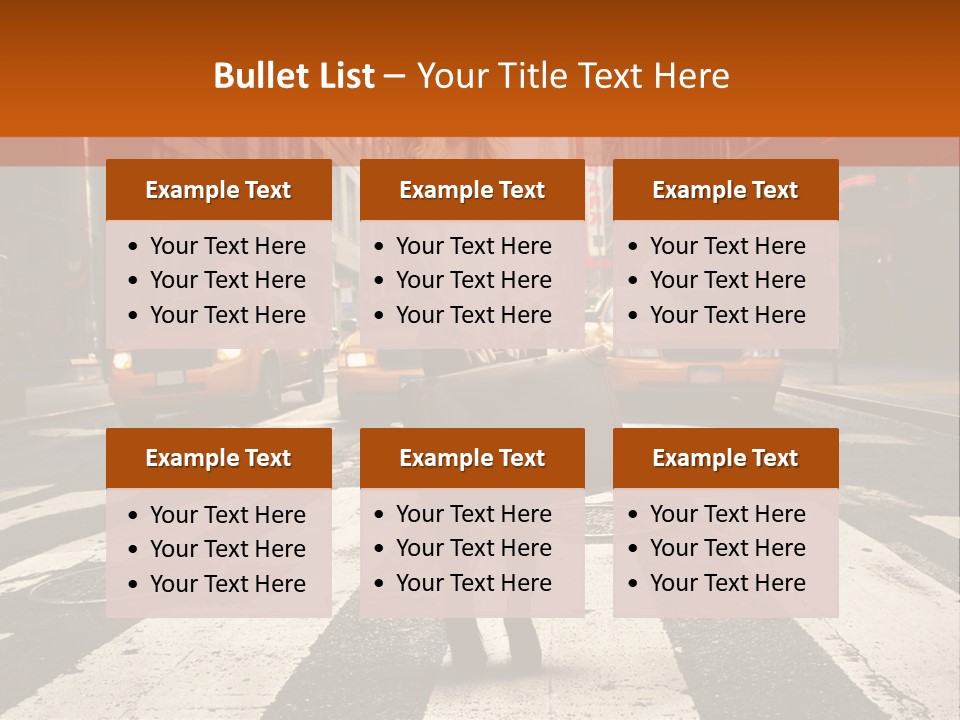 Business Way Crosswalks PowerPoint Template