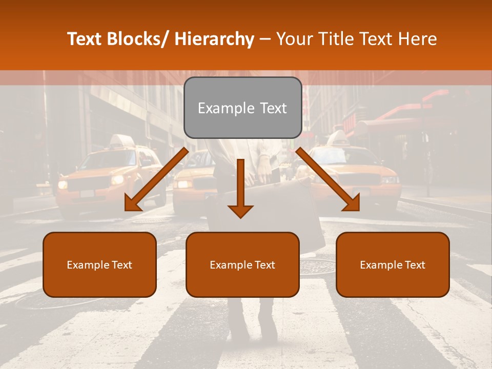 Business Way Crosswalks PowerPoint Template