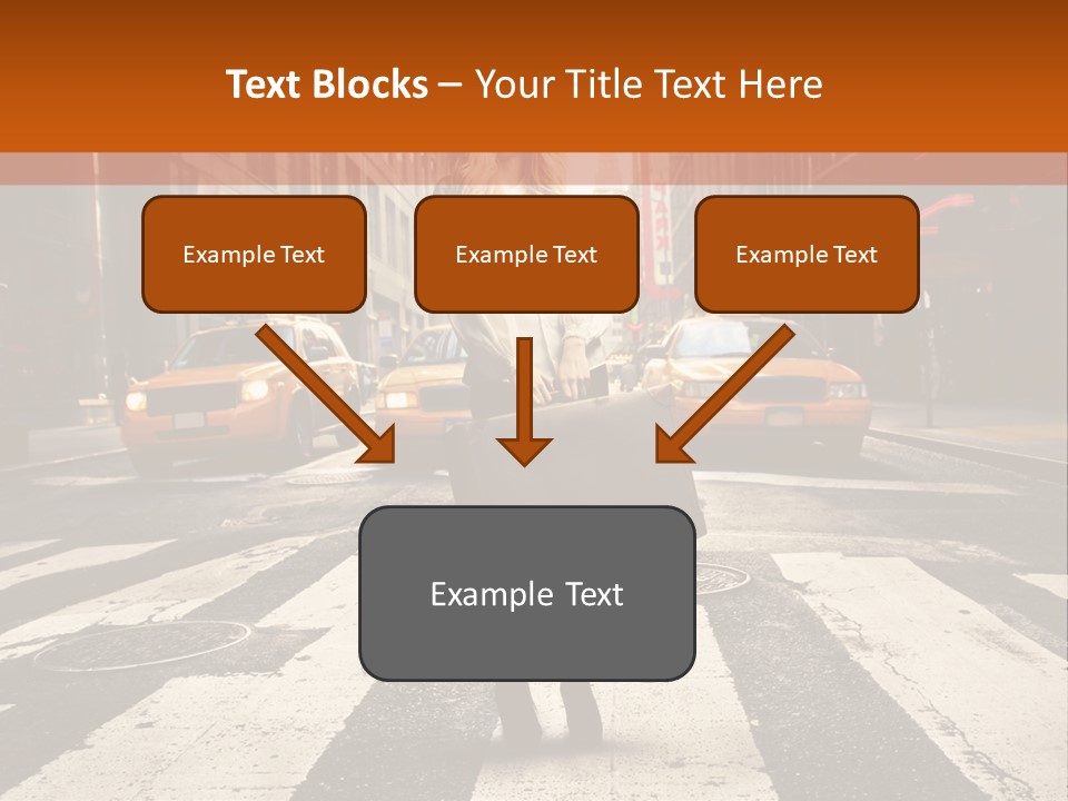 Business Way Crosswalks PowerPoint Template