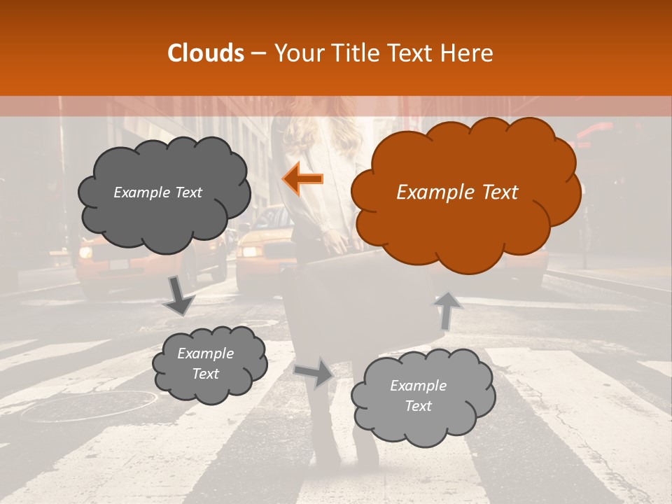 Business Way Crosswalks PowerPoint Template