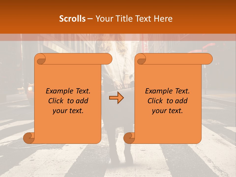Business Way Crosswalks PowerPoint Template
