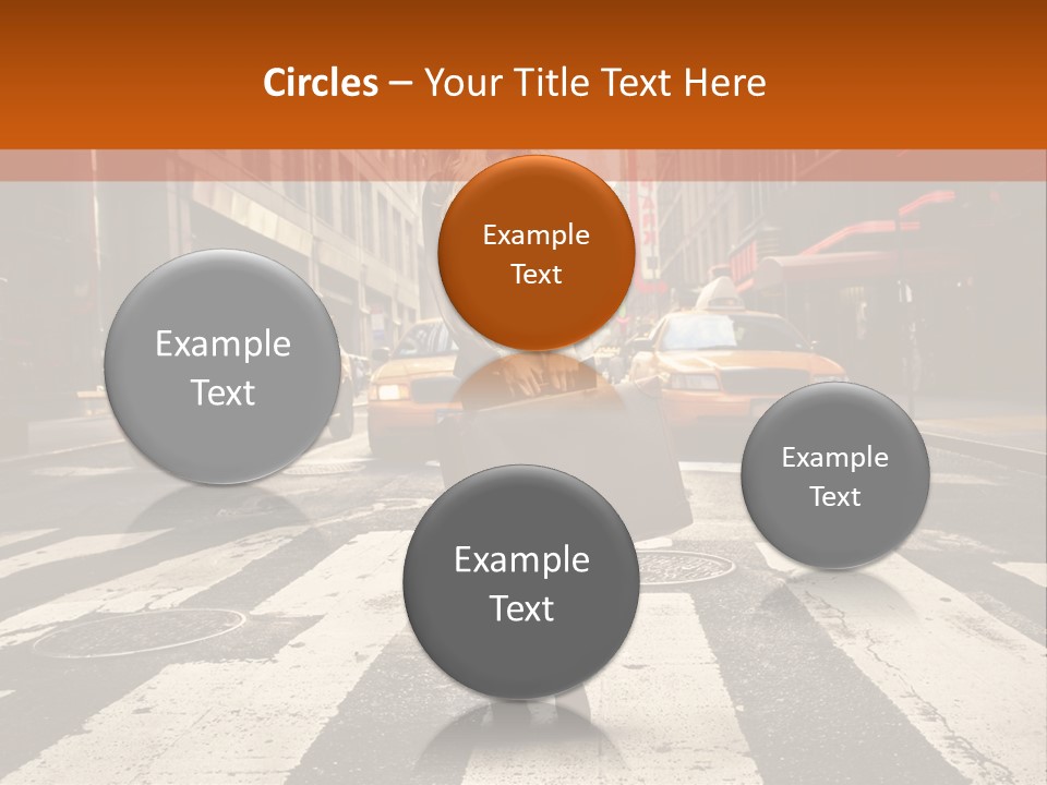 Business Way Crosswalks PowerPoint Template