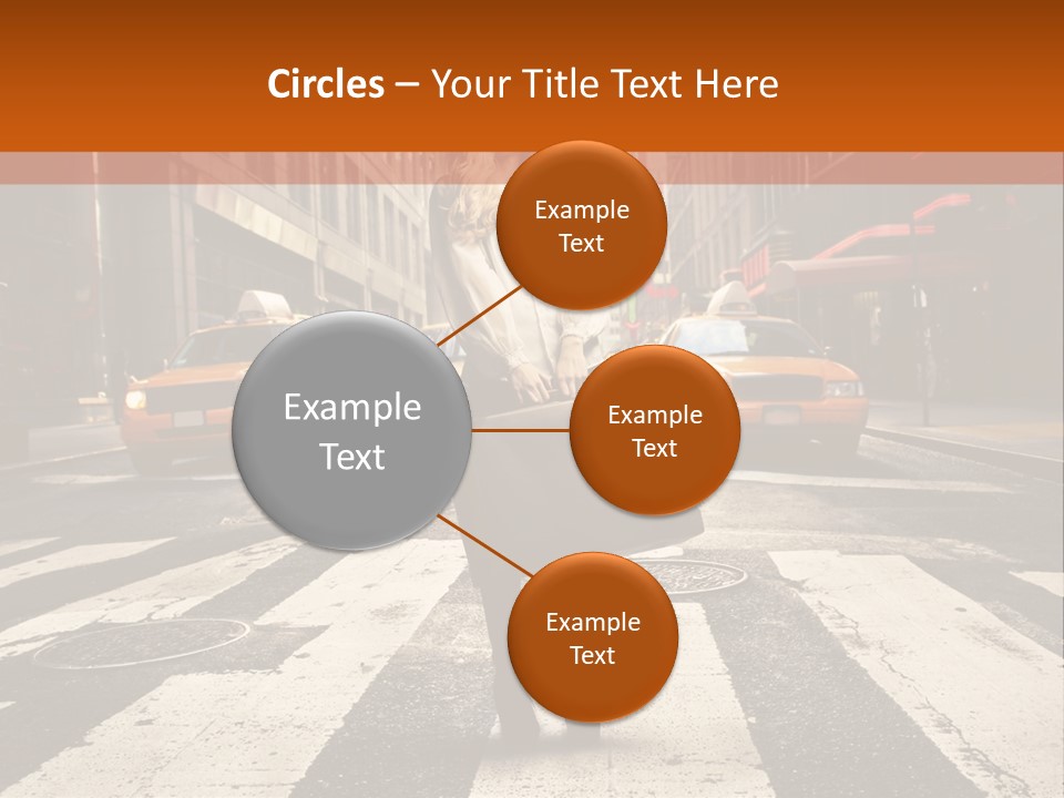 Business Way Crosswalks PowerPoint Template