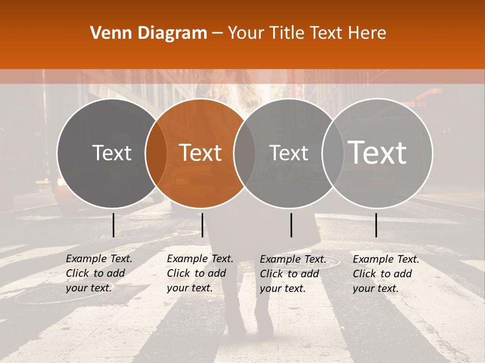 Business Way Crosswalks PowerPoint Template