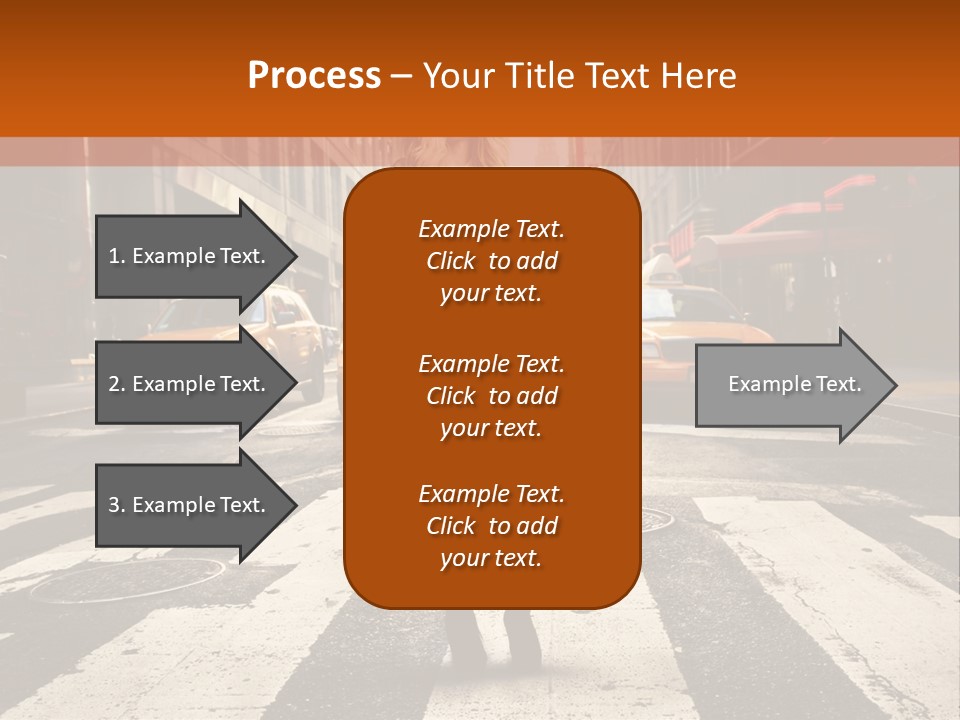Business Way Crosswalks PowerPoint Template