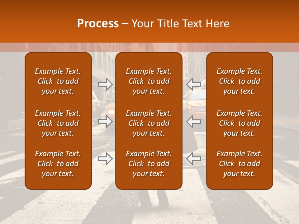 Business Way Crosswalks PowerPoint Template