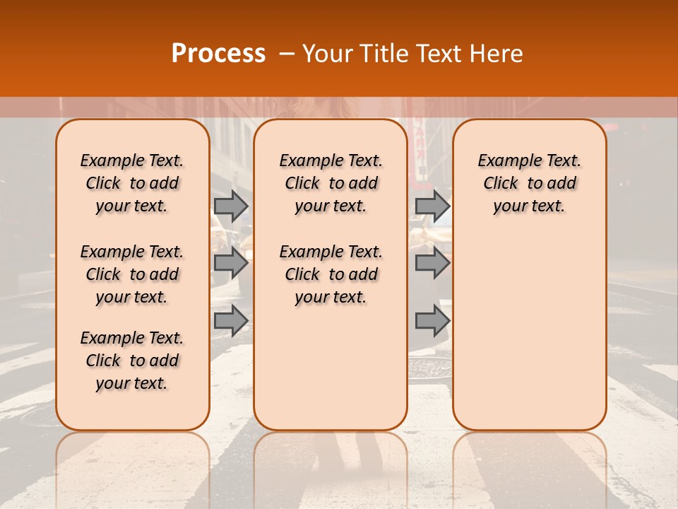 Business Way Crosswalks PowerPoint Template