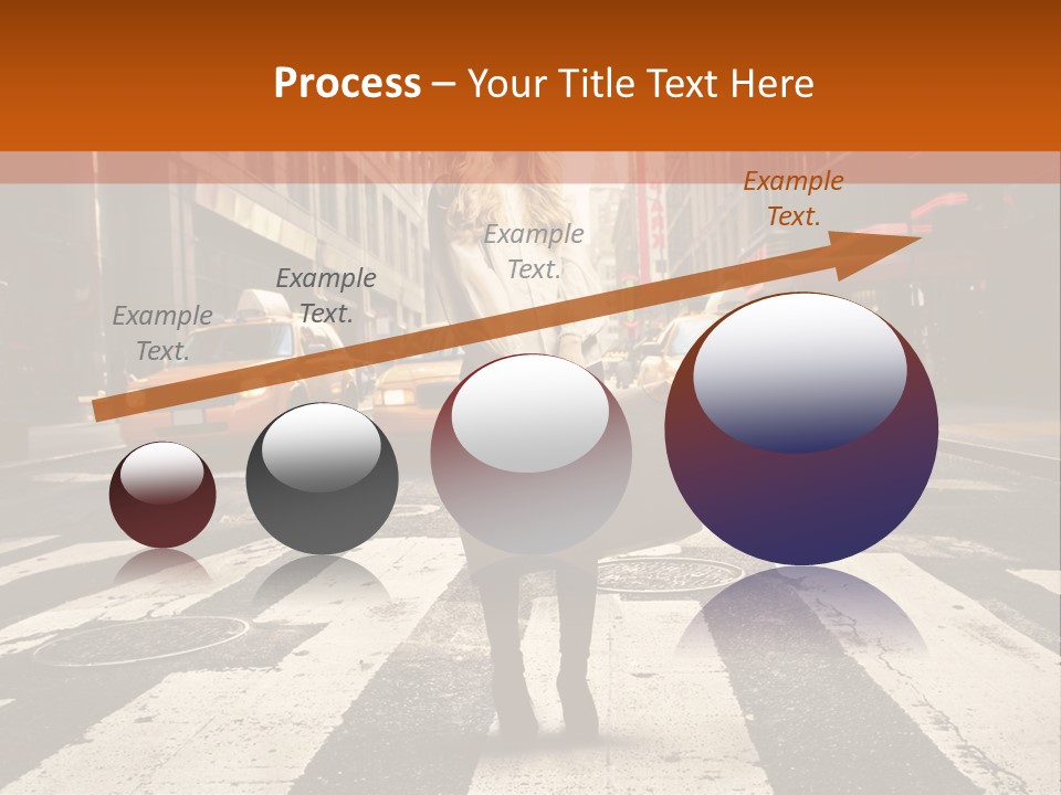 Business Way Crosswalks PowerPoint Template