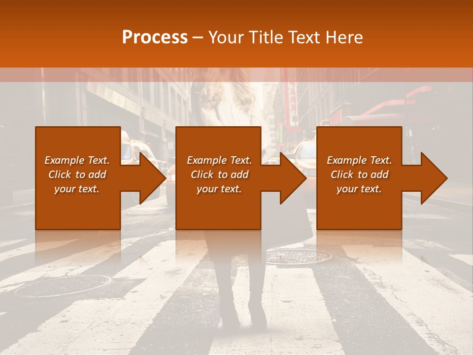 Business Way Crosswalks PowerPoint Template