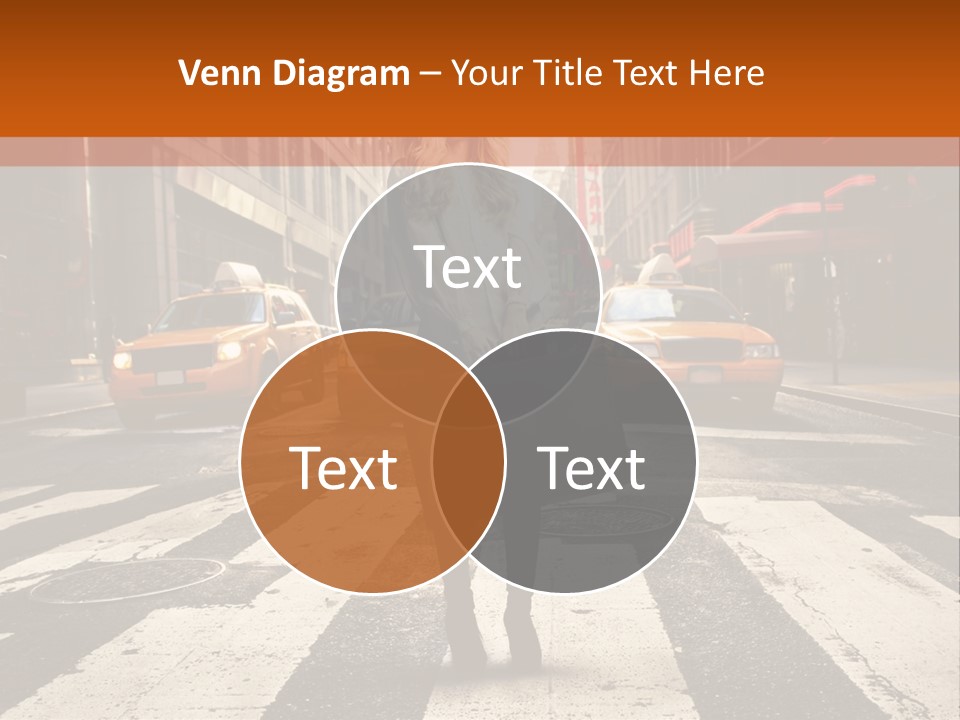 Business Way Crosswalks PowerPoint Template