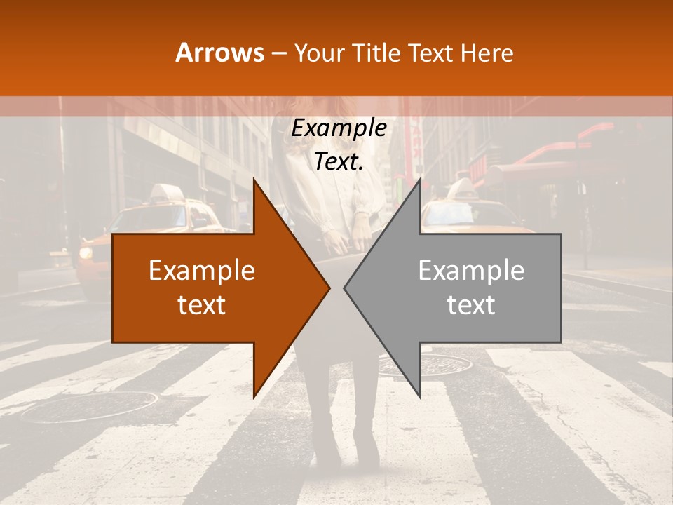 Business Way Crosswalks PowerPoint Template