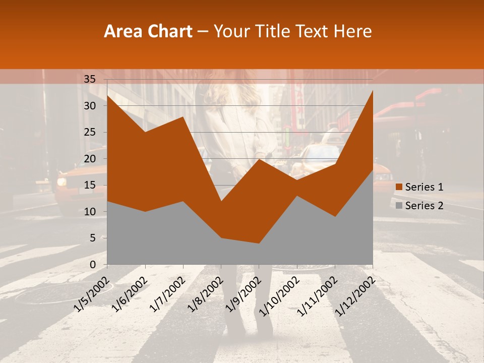 Business Way Crosswalks PowerPoint Template