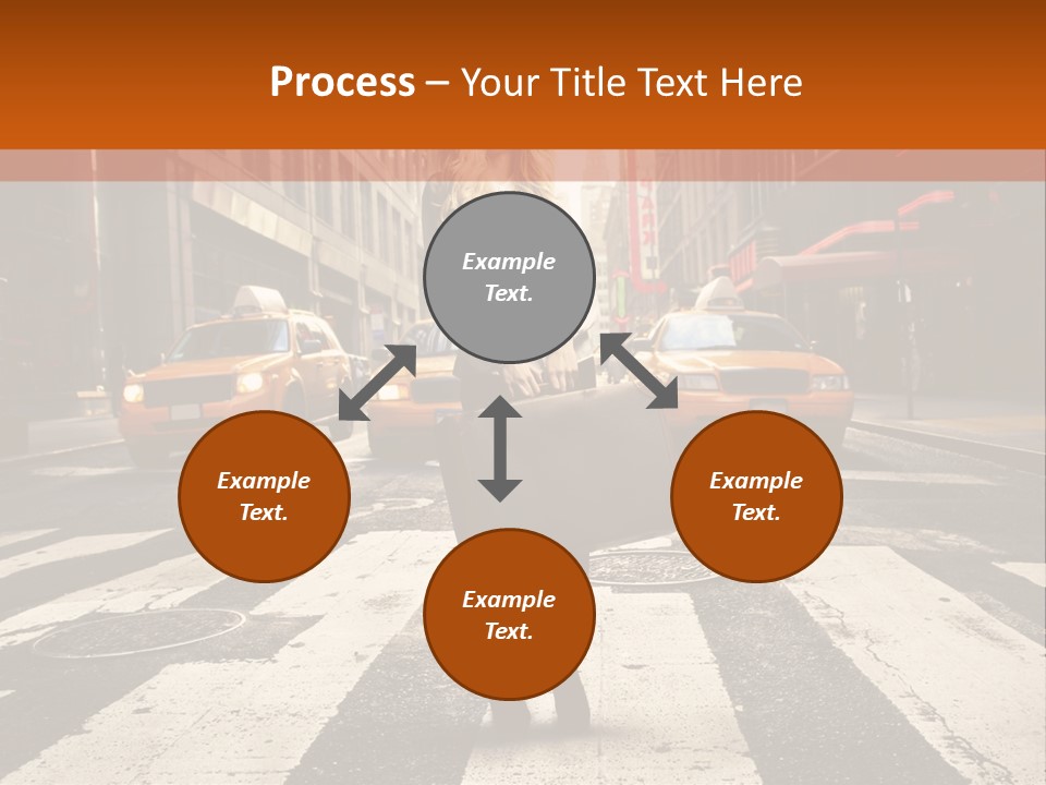 Business Way Crosswalks PowerPoint Template