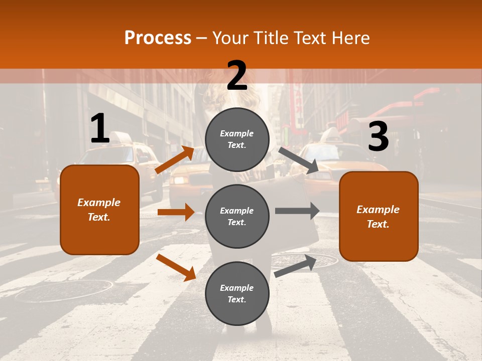 Business Way Crosswalks PowerPoint Template