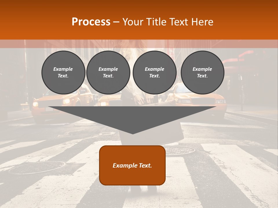 Business Way Crosswalks PowerPoint Template