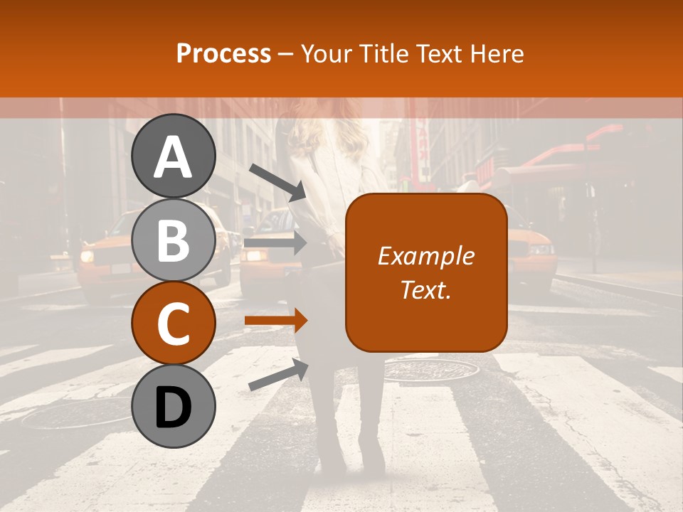 Business Way Crosswalks PowerPoint Template